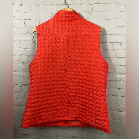 KATE PARK ORANGE LIGHTLY PADDED VEST WOMENS PLUS SIZE 1X - Picture 11 of 11